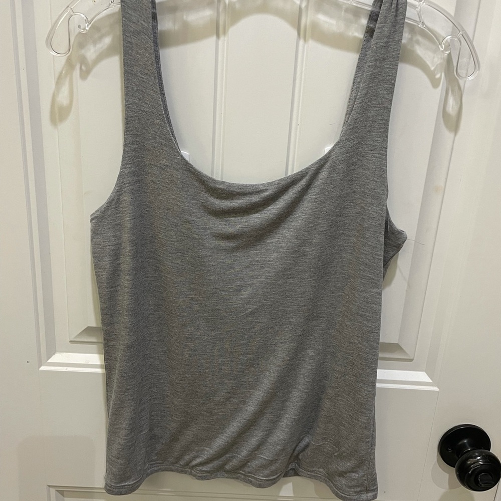 Active Basic, Grey Tank Top, size Large